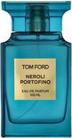Fles Tom Ford Neroli Portofino eau de parfum 100 ml, turquoise glas.