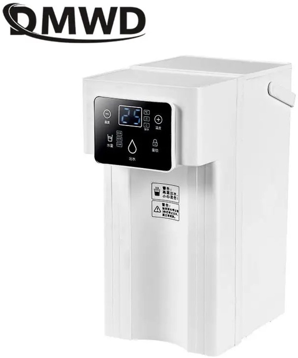 Fytura - 3 Liter Elektrische Heetwaterdispenser – 6-Traps Temperatuurregeling – Tafelwaterkoker voor Warm & Heet Water – Snel Verwarmende Drinkfontein – Bureau-/Keukenmodel - Wit