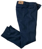 ATLAS FOR MEN - Donkerblauwe regular stretch jeans - Heren - Verkrijgbaar in grote maten - W34