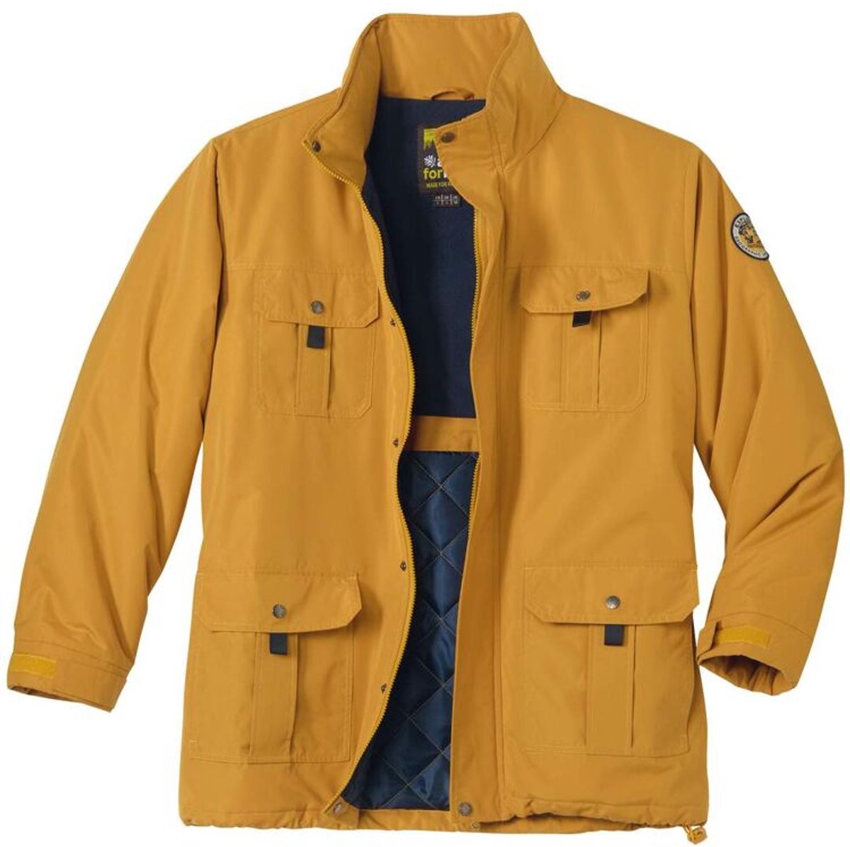 ATLAS FOR MEN - Microvezel parka met veel zakken - Heren - Verkrijgbaar in grote maten - L
