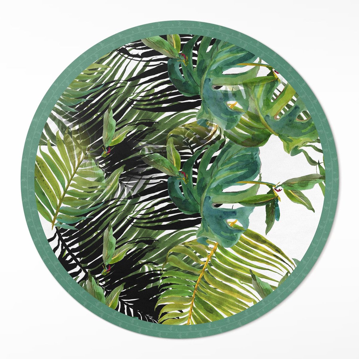 Wallfluent Vinyl Tapijt - Groene Plantenbladeren Vinyl Vloerkleed - 60 cm - Rechthoek Tapijt Vinyl - - Groente Binnen Tapijt - Kantoortapijt - Woonkamertapijt