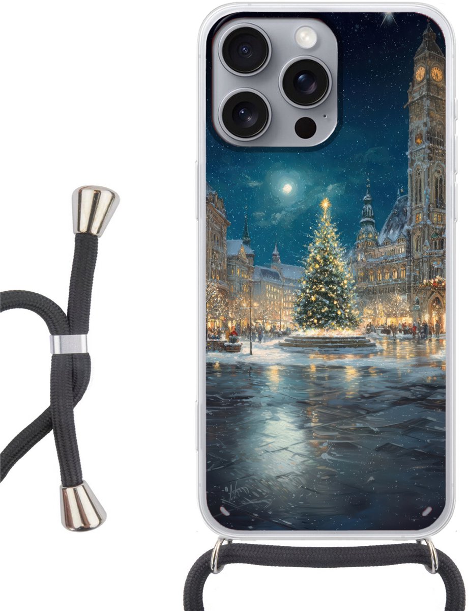 Kerstnacht - Stadsplein - Meerkleurig