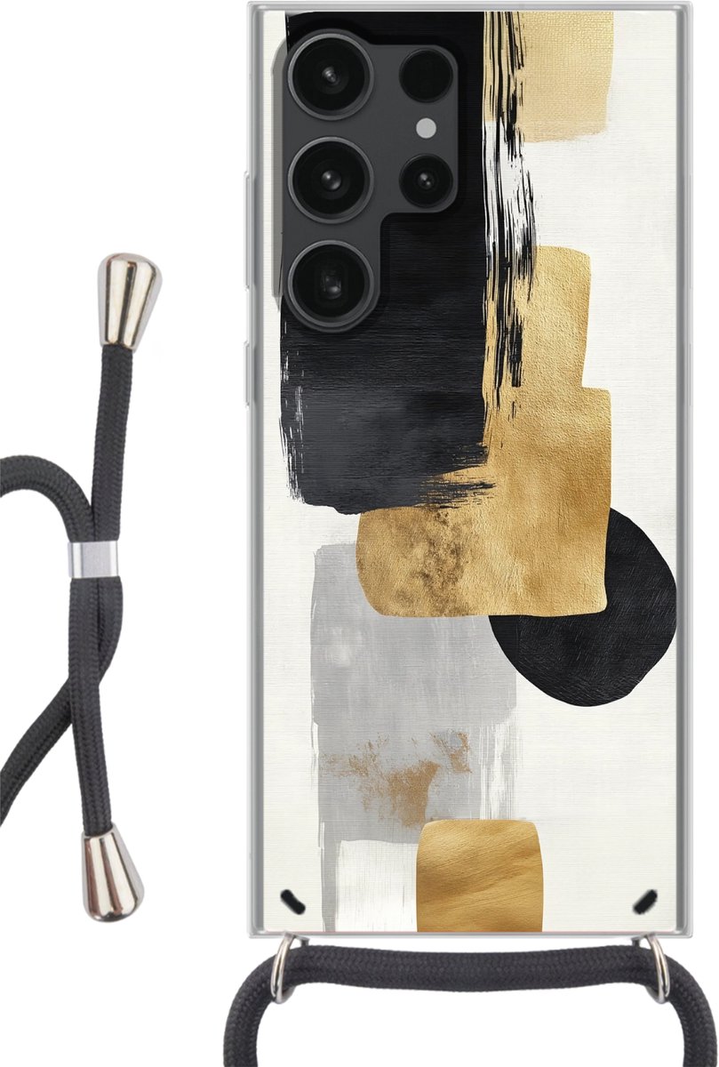 Goud - Rechthoeken - Cirkels - Abstract