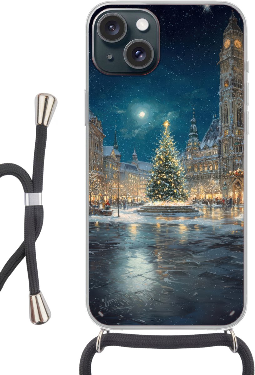 Kerstnacht - Stadsplein - Meerkleurig