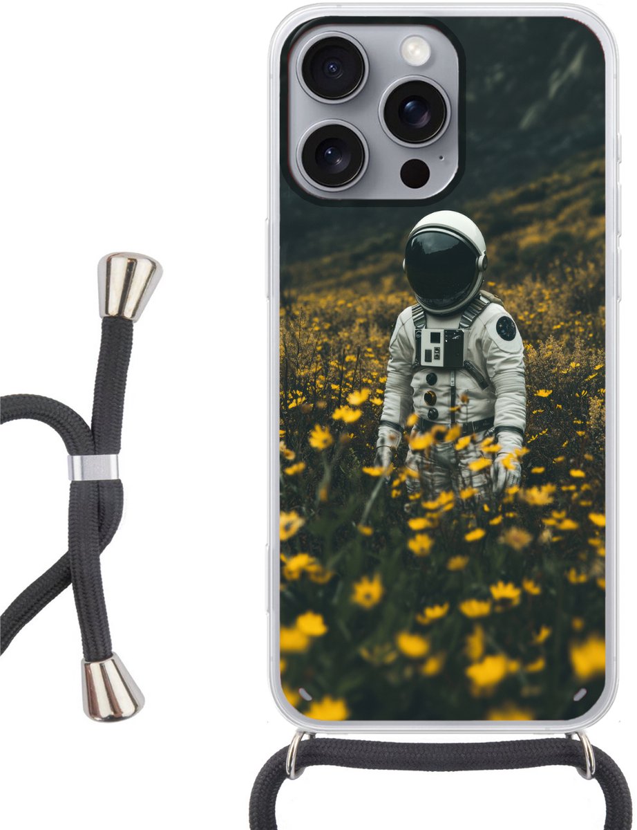 Astronaut - Bloemen - Veld - Geel