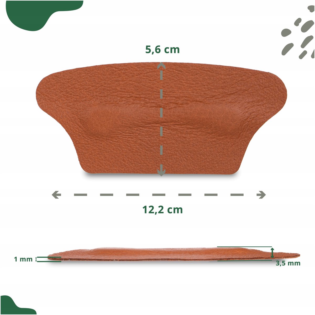 Leren Hielkussens - Anti-Blaren & Reparatie Schoenaccessoires