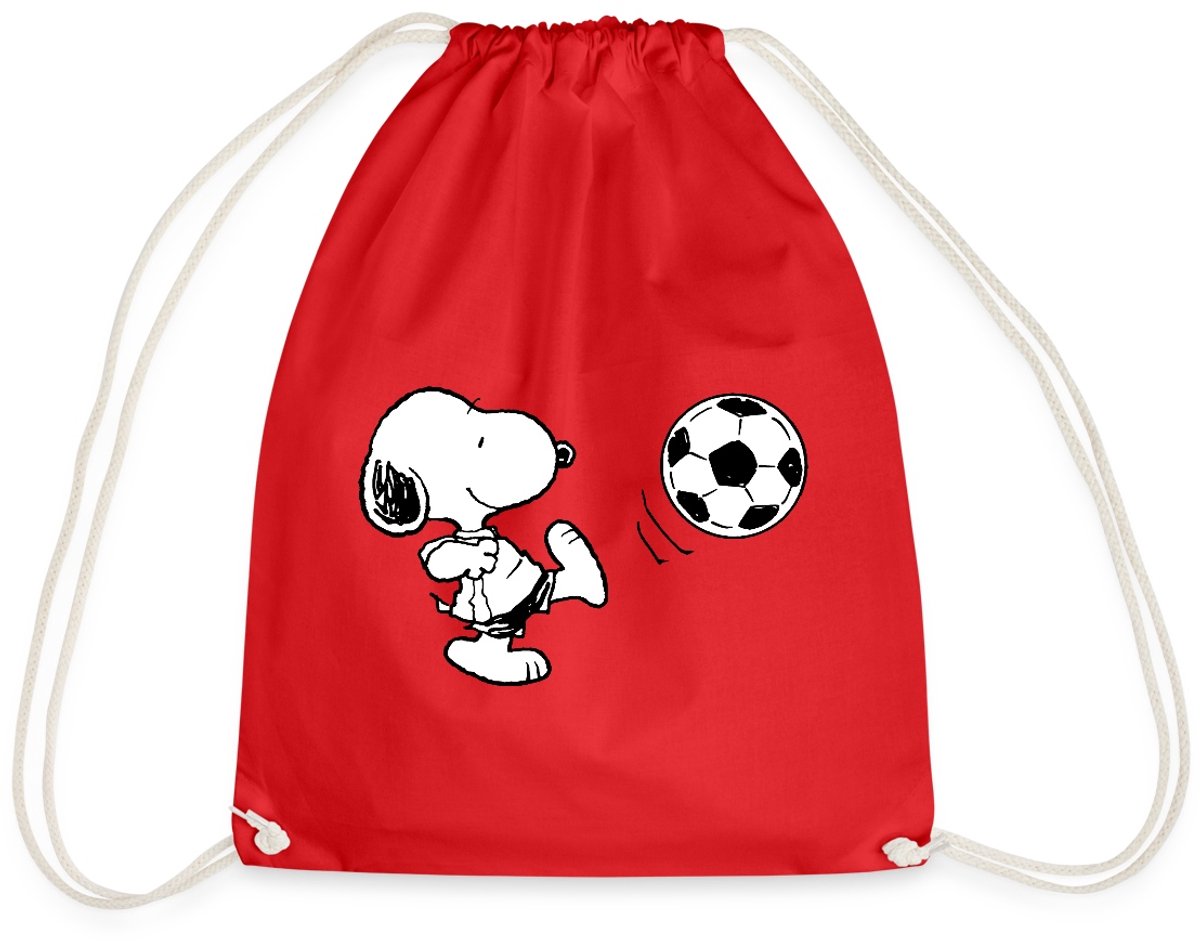 Peanuts Snoopy Voetballer Gymtas