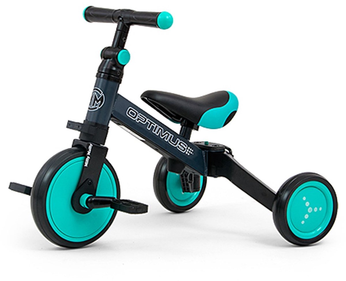 Milly Mally Optimus 3-in-1 - Loopfiets - Jongens en meisjes - Mintgroen