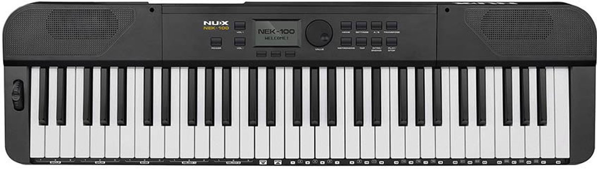 Keyboard - NUX NEK-100 - 61 toetsen - 500 klanken - Oplaadbare batterij - Bluetooth