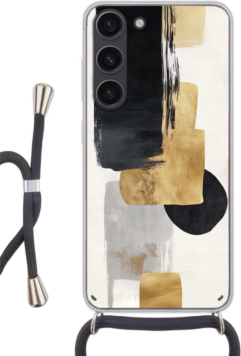 Goud - Rechthoeken - Cirkels - Abstract