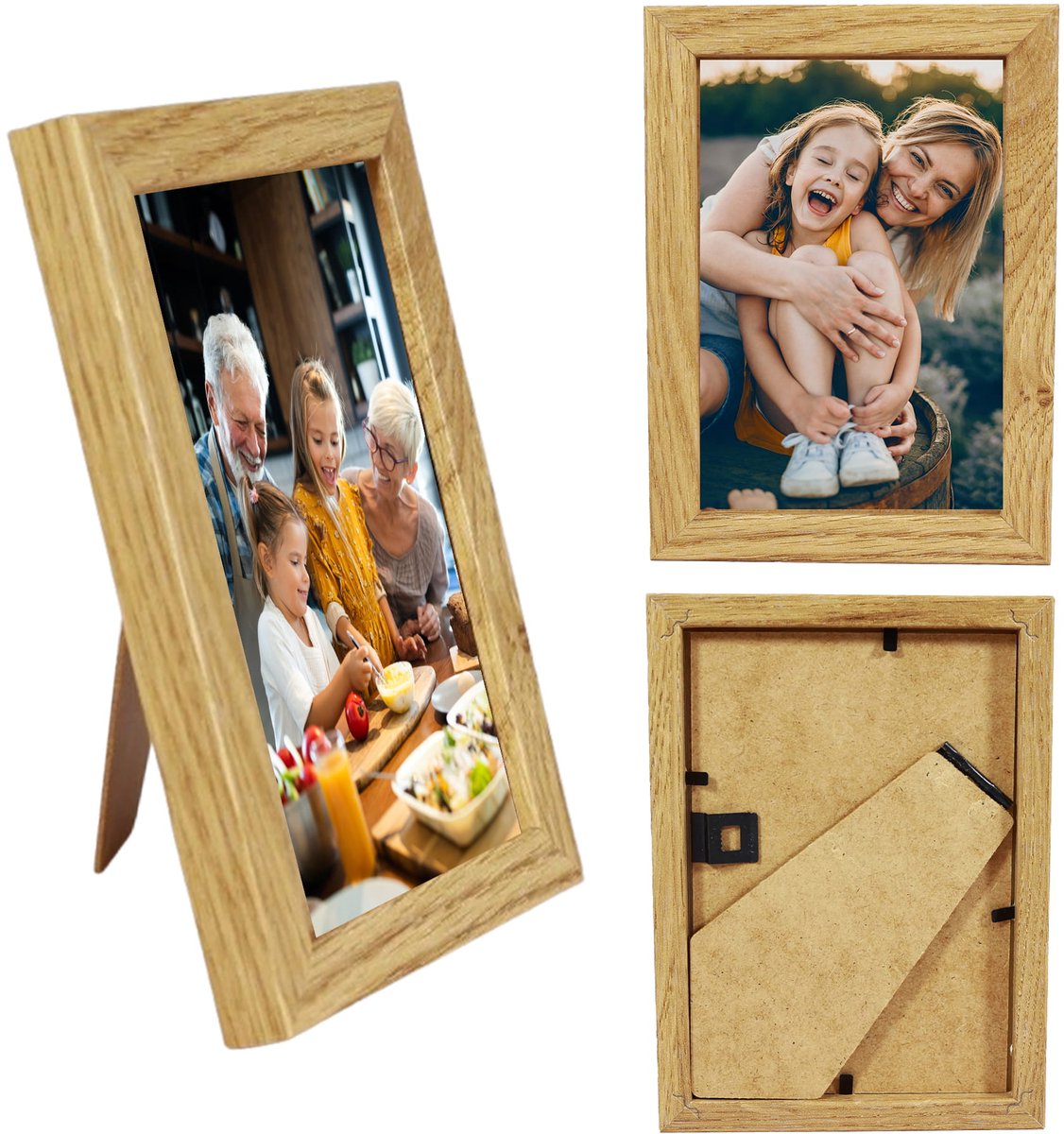 BASIC Serie - Fotolijst - MDF - Eiken - 13x18 cm