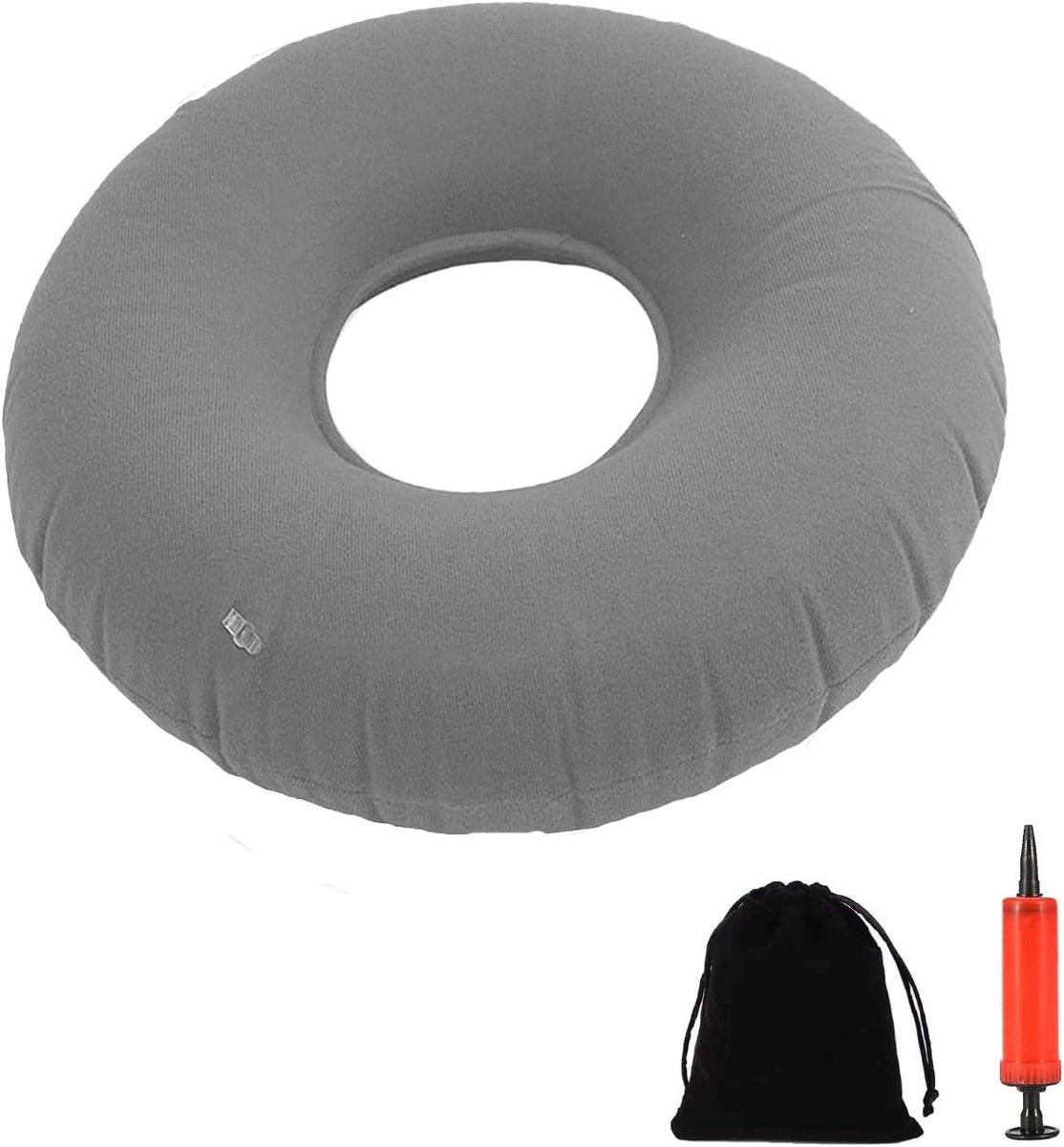 Ronte - Opblaasbaar zitkussen met gat voor stuitbeenontlasting en aambeien - Comfortabel zitring na de geboorte - Ideaal decubitus kussen - Voor kinderen met ergonomisch design.