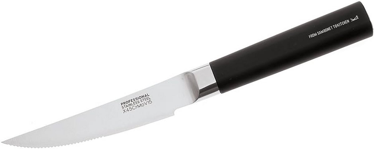 Steakmessen Set 12 cm RVS Voor Steak, Vlees en BBQ