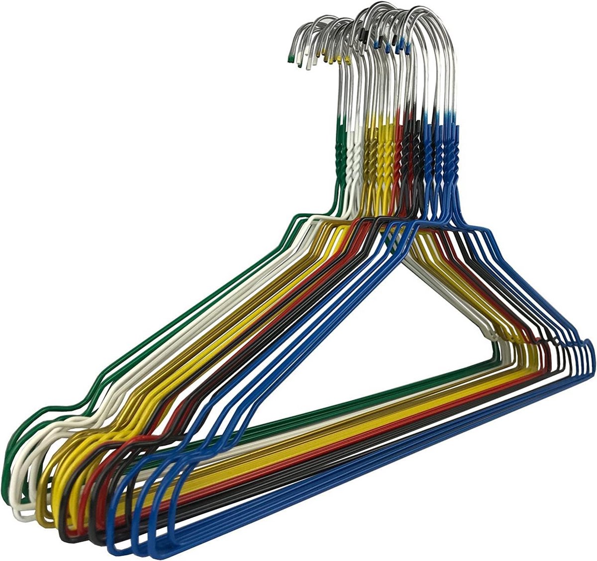 Metalen kleerhangers zwart poedercoating 40 cm 50 stuks