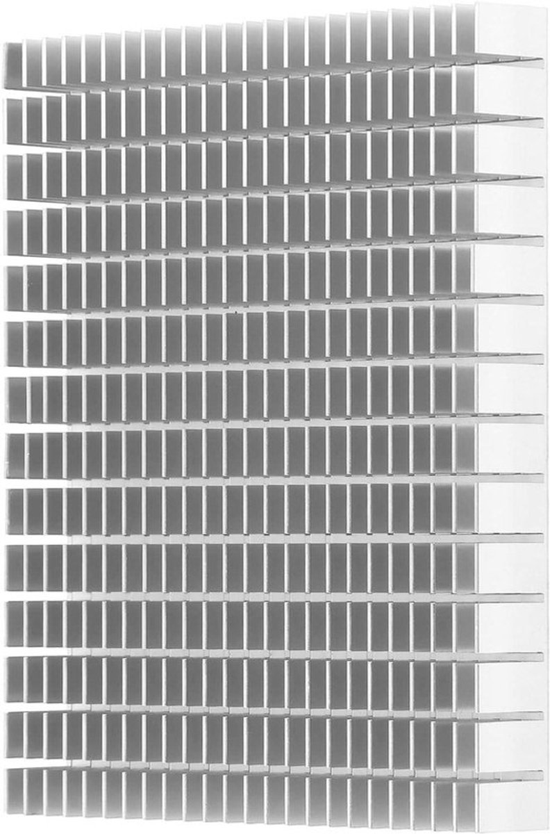 Koellichaam 150x120x20mm eenvoudige installatie voor CPU voor PCB (wit)