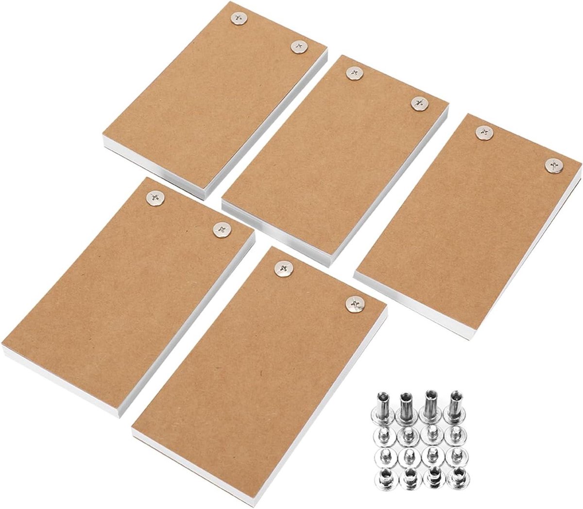 Ronte - Leeg flip boek papier voor kinderen schilderen - tekenpapier voor flipboek - handgeschilderd boekpapier met 75 pagina's