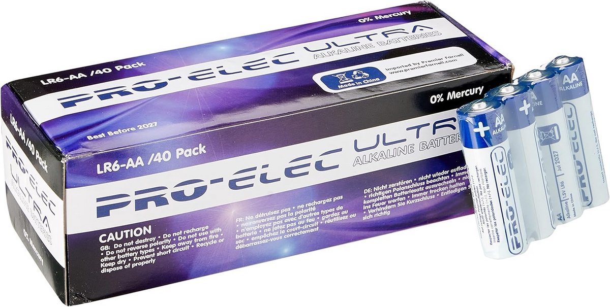 AA Alkaline Batterijen 40 Stuks - Langdurige Stroomvoorziening