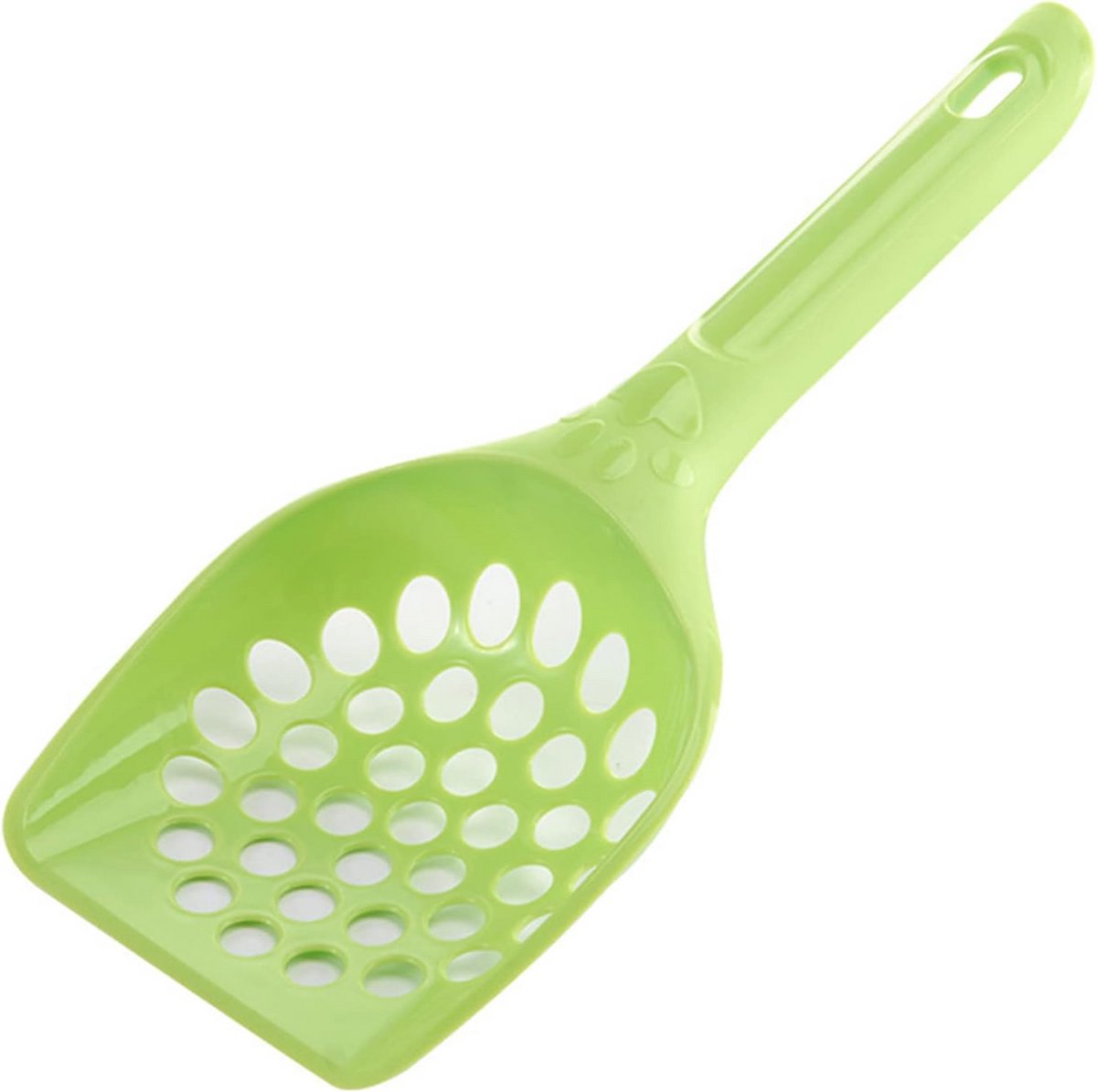 Kattenbak Schep Groot - Duurzaam PE-Plastic | 25,5 cm | Groen