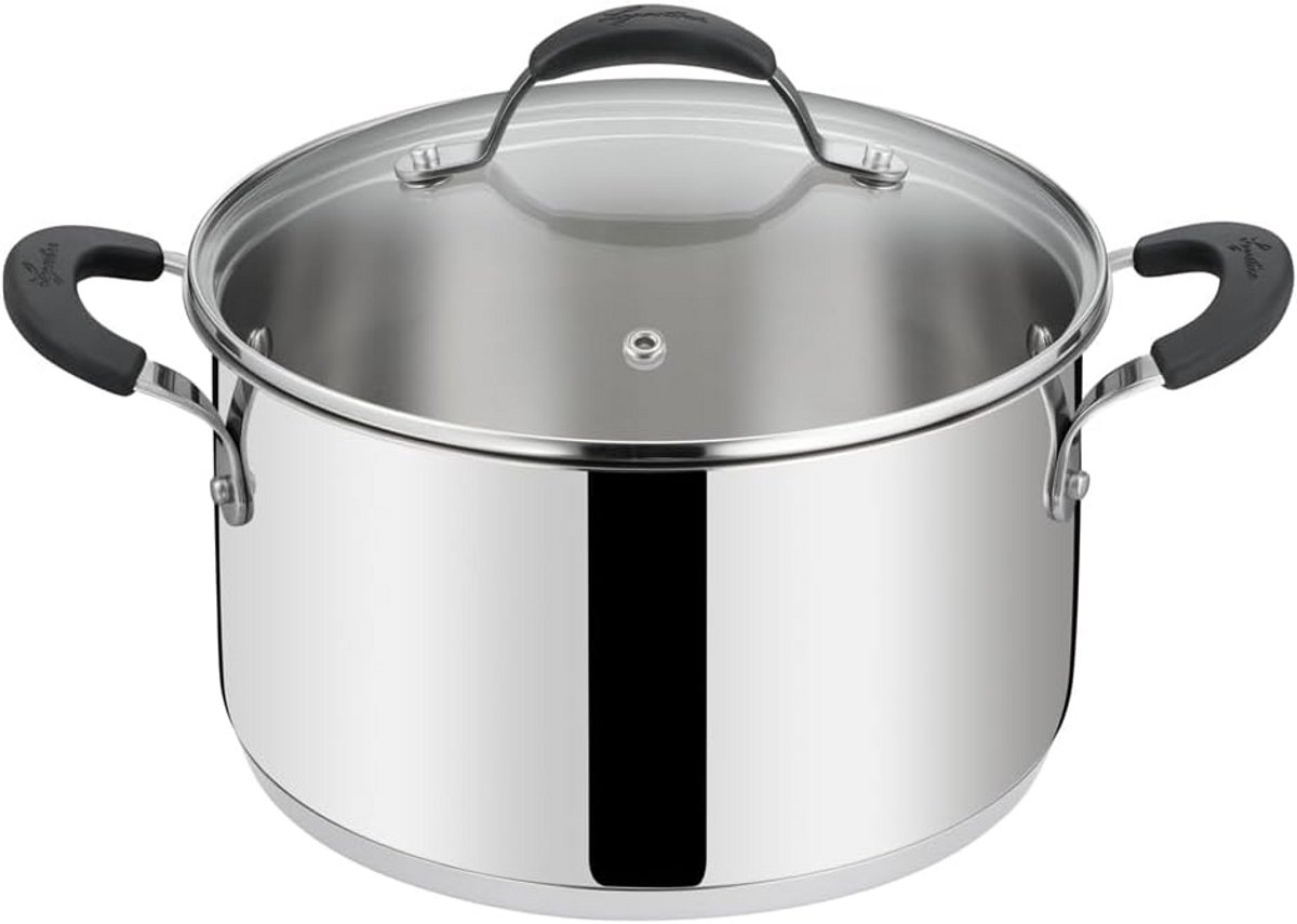 Roestvrijstalen koekenpan Ø 18 cm met deksels, lagotherm bodem, ovenvast tot 210°C