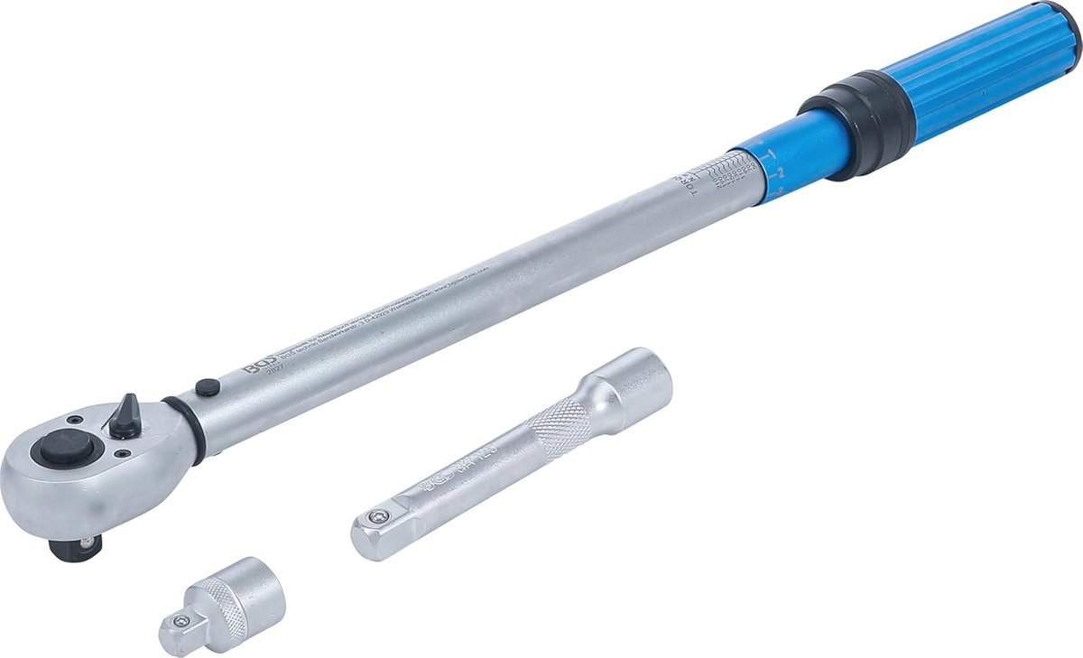 Momentsleutelset met adapter en verlenging 12,5 mm - 40-220 Nm - 3-delig