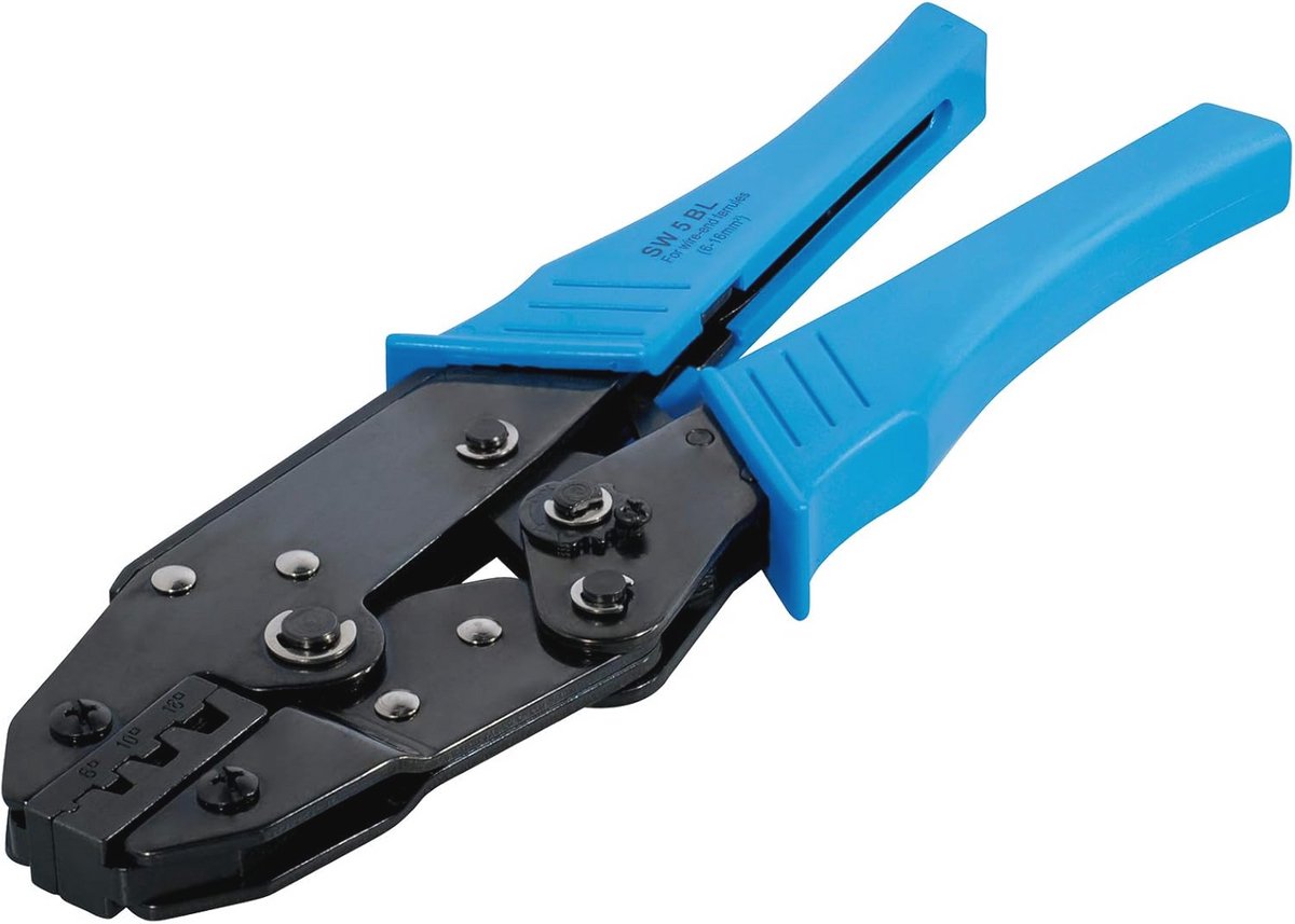 Professionele krimptang voor adereindhulzen - Voorbedrade Krimpverbindingen tot 16 mm²