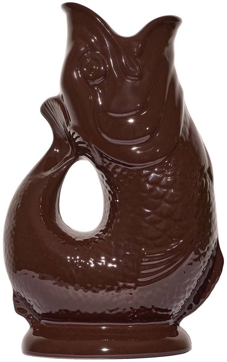 Gluckigluck waterkaraf met 'gluck-gluck'-geluid 1,2 l XL cacao