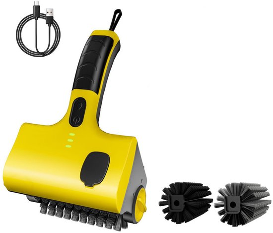 Brosse de gril électrique - Nettoyeur de gril avec réservoir d'eau - Brosse de gril sans fil et rechargeable pour l'extérieur - Acier inoxydable 304, résistant à l'eau IPX7