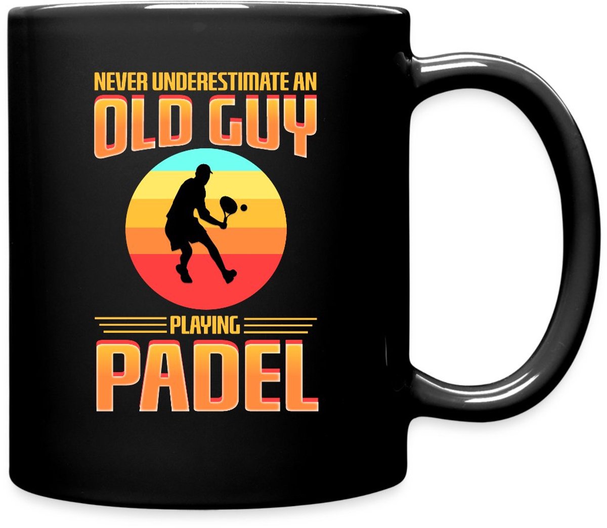 Onderschat Nooit Een Oude Man, De Padel Mok Uni