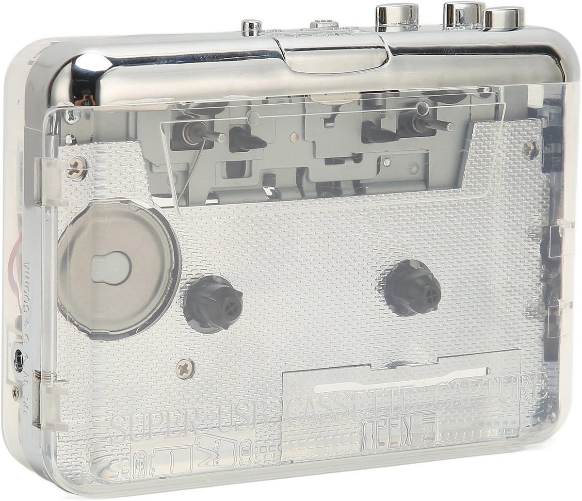 Draagbare Cassette naar MP3 Speler met USB en 3,5 mm Aansluiting