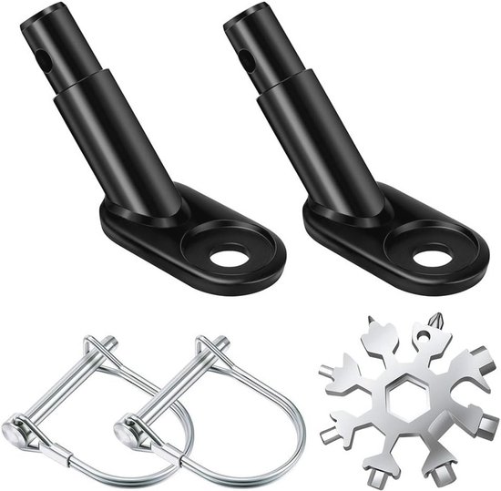 Set d'attelage pour remorque de vélo - Attelage de rechange en 2 pièces pour remorque de vélo pour Enfants et Animaux domestiques