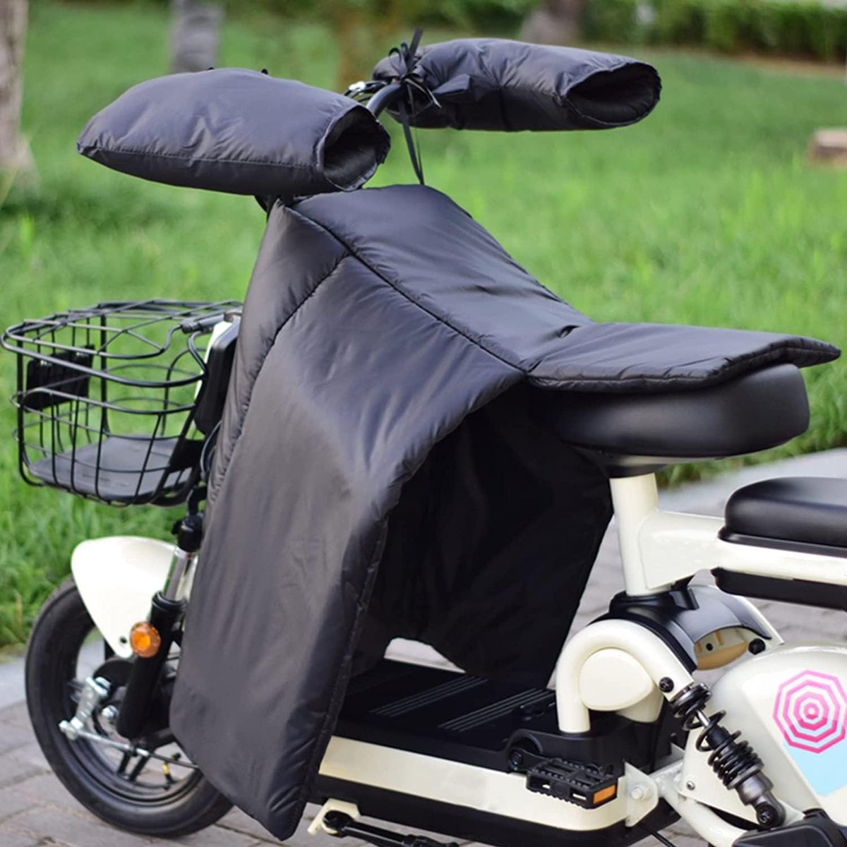 Beenkleed Scooter - Universele Scooter Beenbeschermers - Motor Warmtedeken - Warme beenhoezen - Scooter Deken Winter - cootmobiel beenkleed - Beenhoezen voor rolstoelen - Winddicht en warm - Zwart – foto 4