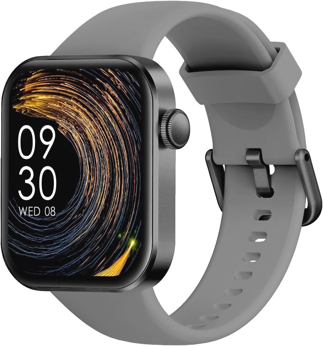 Smartwatch met 1,85" HD Aanraakscherm, 24/7 Hartslag Monitoring en 140+ Sportmodi, IP68 Waterdichte Fitness Tracker