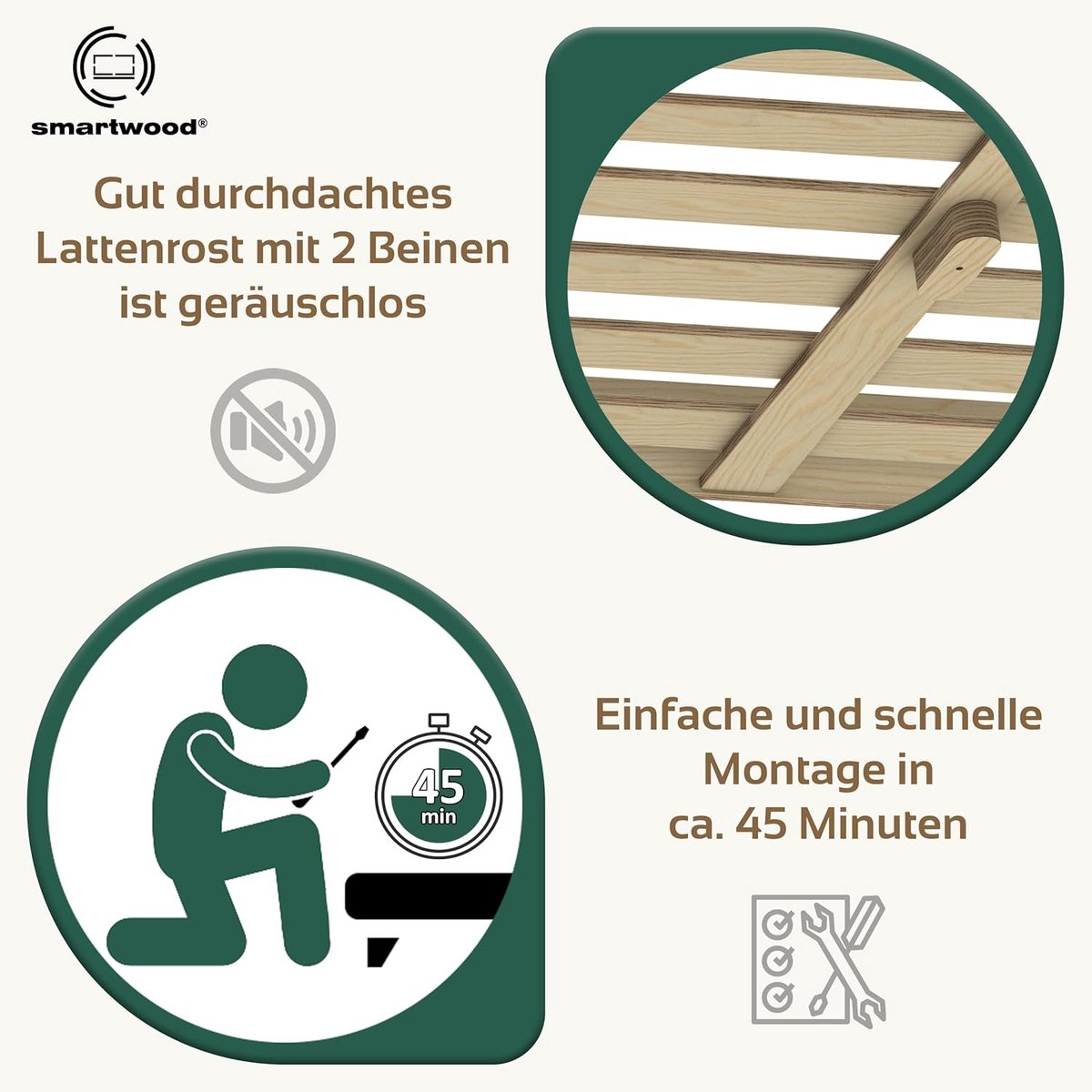 Premium Houten Bed 160x200 cm - 160x200 cm - 160x200 cm – FSC-gecertificeerd Grenenhout - Medahomestore