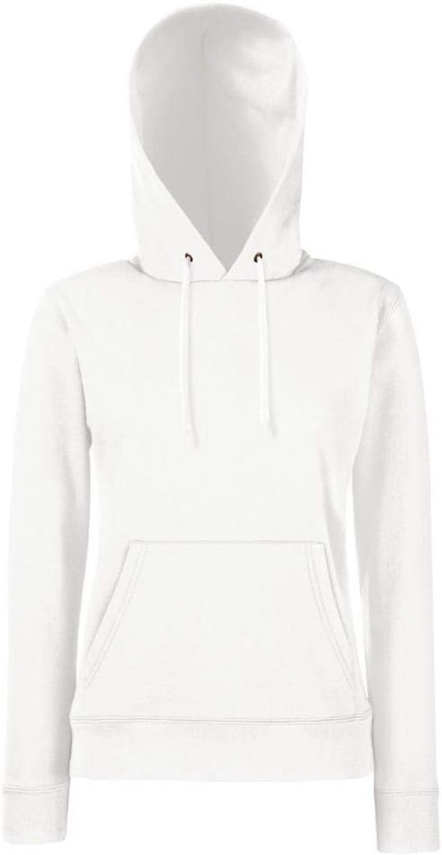Klassieke Dames Capuchontrui - Wit - XXL