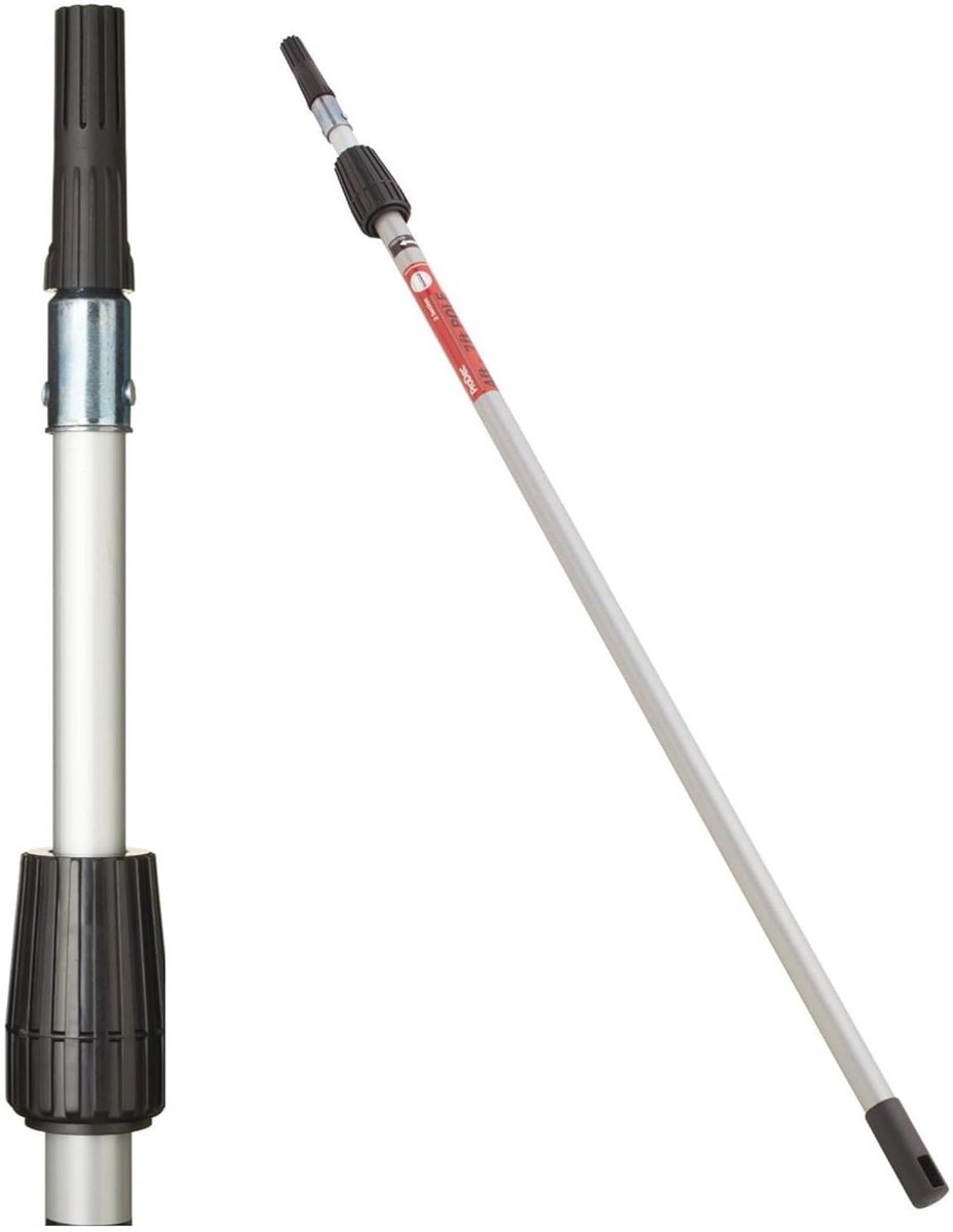Aluminium Verlengstang met Twist Lock voor Verfrollerframes - Bereik tot 2,1m