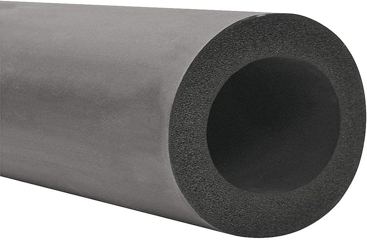 Buisisolatie Schuim - Isolatiebuis Rubber - Leidingen Beschermen - Waterdicht Thermisch - 6mm x 15mm x 1.8m - Zwart