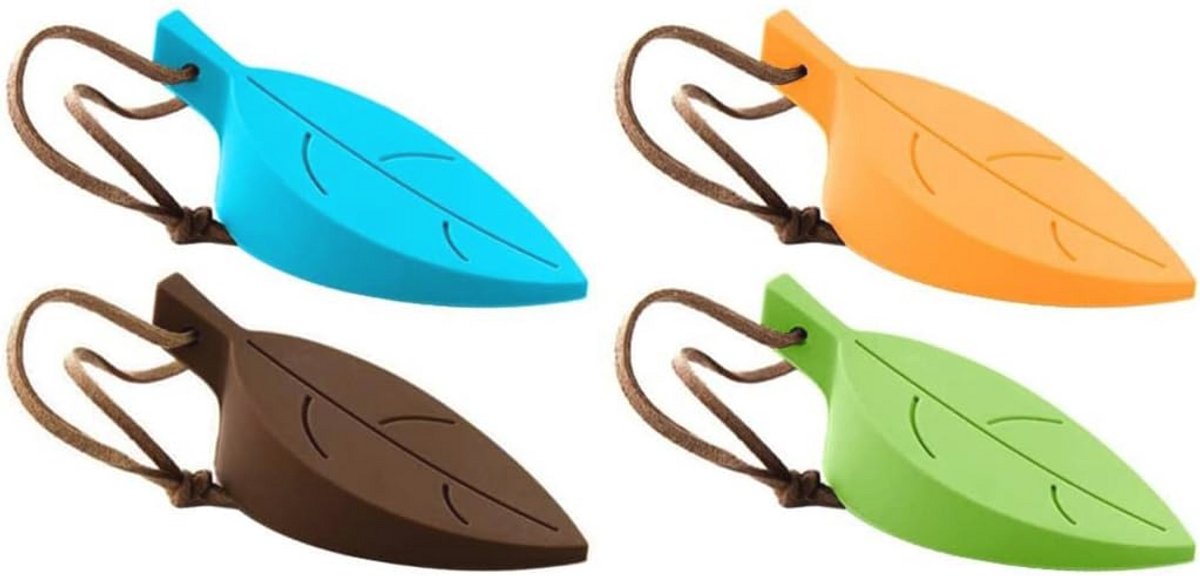 Set van 4 siliconen deurstoppers in mix kleuren