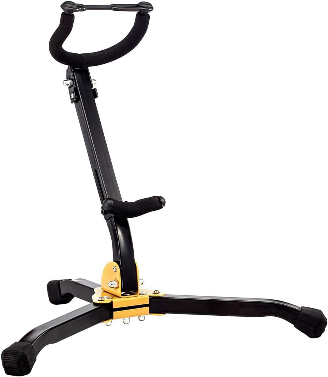 Tenor Saxophone Tripod Folding Triangle Rest Stand - Geel - Muziekinstrument Accessoires