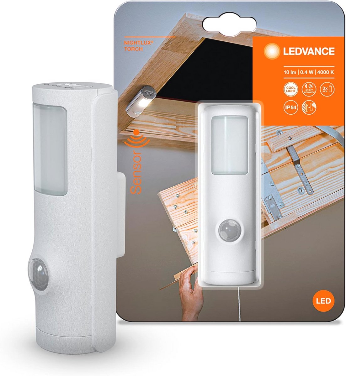 Draadloze LED Beweging Sensor Licht voor Binnen en Buiten - Oplaadbare Nachtlamp met Torch Functie