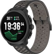Stravo 22mm Siliconen Sport Bandje in Suunto Race 2 Stijl – Geschikt voor Suunto Race 2 / Vertical 2 / Race S / Race / Vertical / Run / 9 Peak Pro / 9 Peak, Garmin Venu 4 (45mm), Huawei Watch GT 7 / GT 6 (46mm) – Zwart