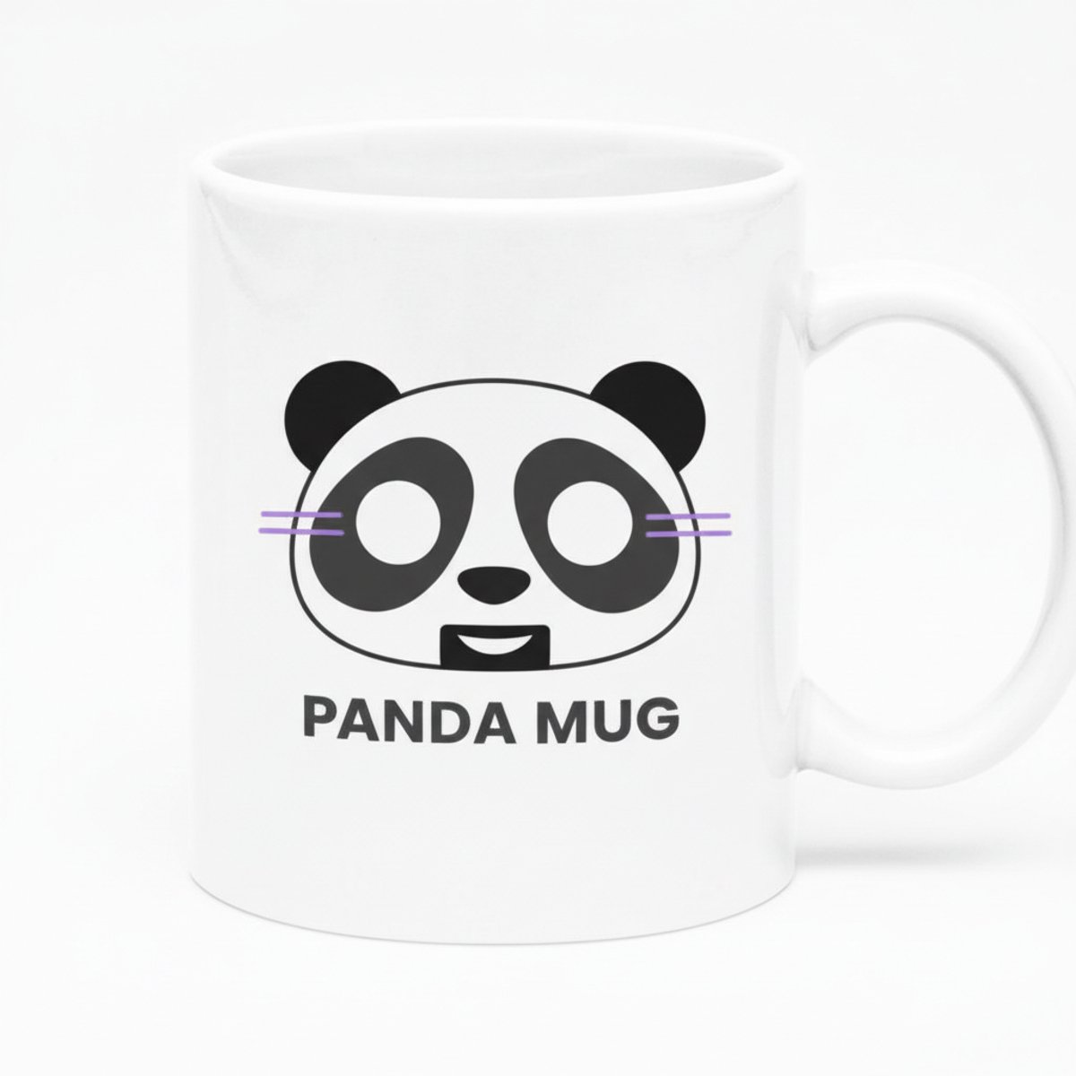 Panda Mok Wit 330ml – Schattige Pandagezicht Design Koffiebeker voor Dierenliefhebbers