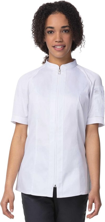 Chef Works Unisex Sustainable Le Mans Chef Jas Jas, Zwart, L