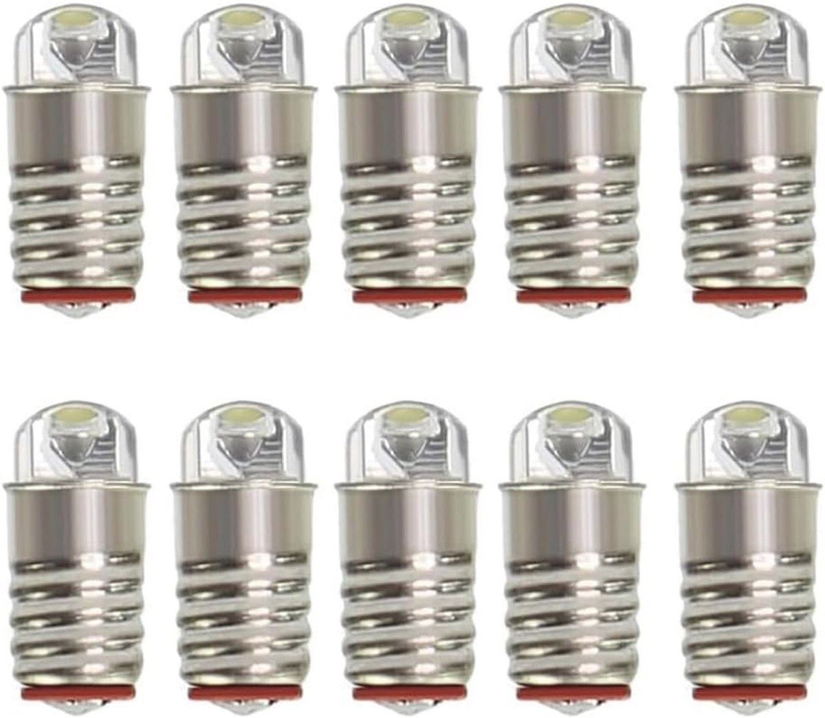 ShuoHui E5 warm wit LED 12V-14V lamp voor fitting E5 E5.5 H0 gloeilamp 3000 K (10)