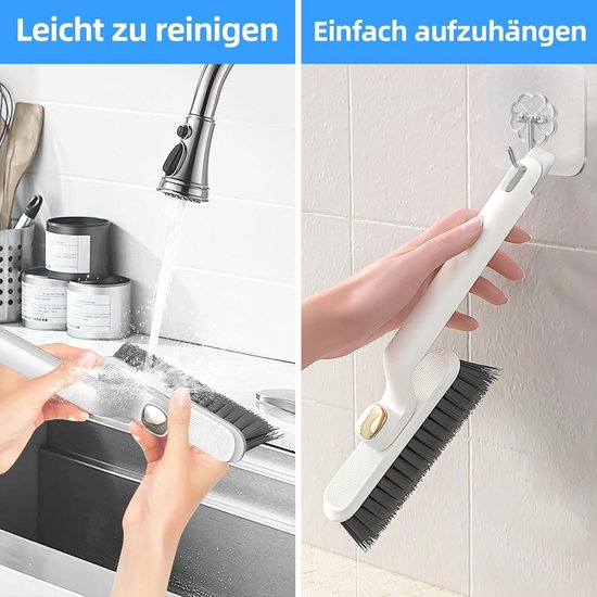 Voegenborstel 360° - Set van 3 voor Badkamer en Keuken - Efficiënte Voegreiniging voor Wand- en Vloertegels van Gohler — afbeelding 3