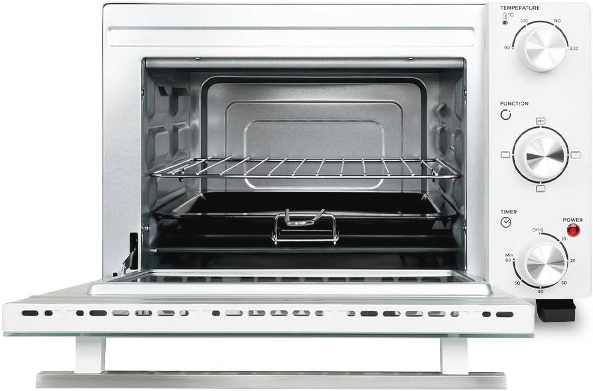 Elektrische Mini-Tafeloven met Timer en 3 Verwarmingsopties - 35L Capaciteit