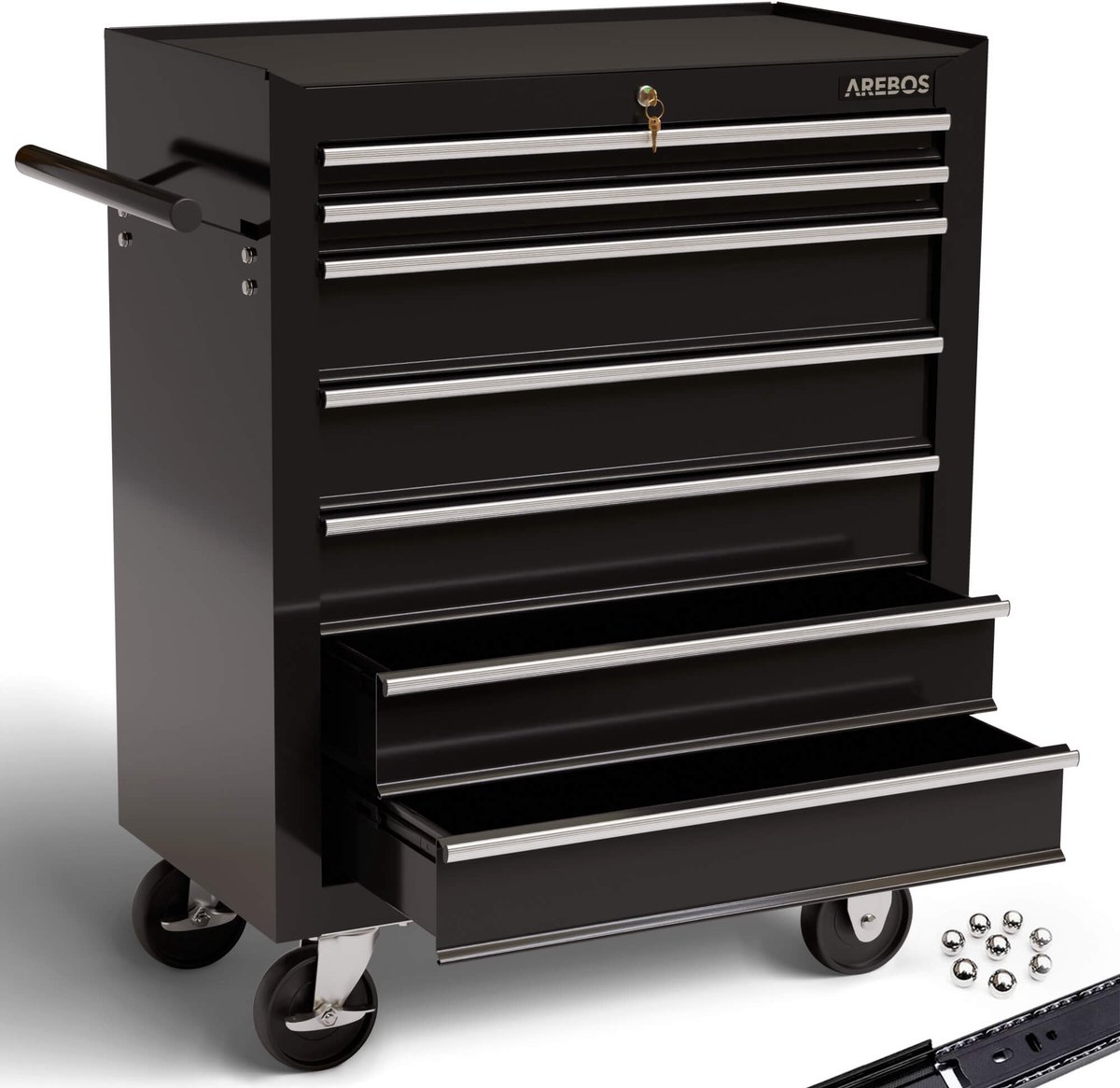 AREBOS - Gereedschapswagen Trolley - 7 Lades