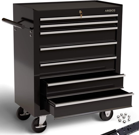 AREBOS Gereedschapswagen Trolley - 7 Lades