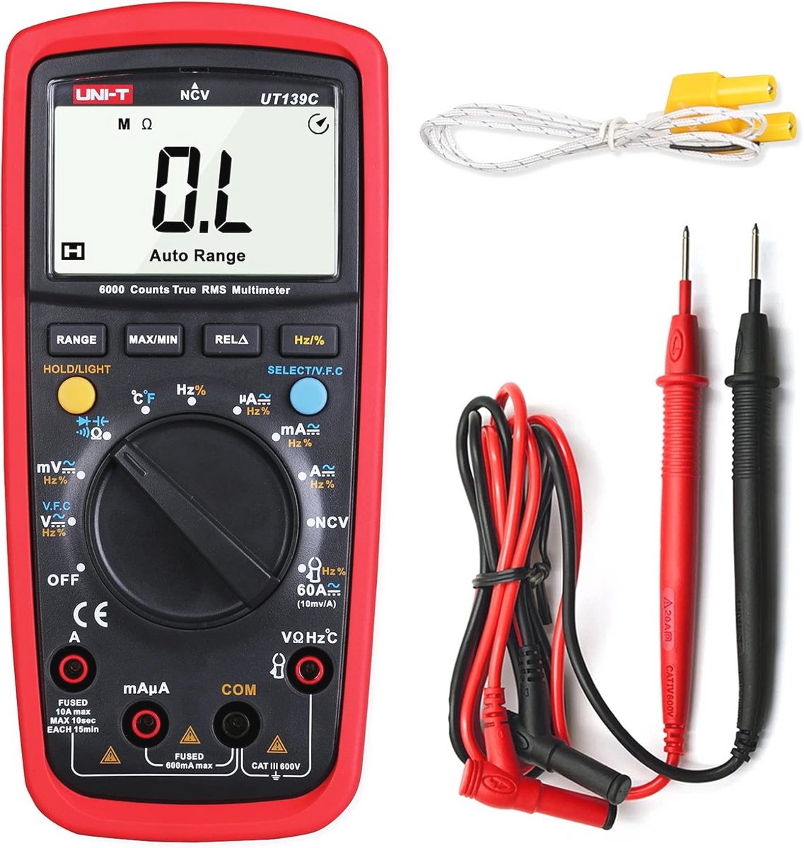 Digitale Multimeter voor AC/DC Spanning met Temperatuur- en Weerstandmeting