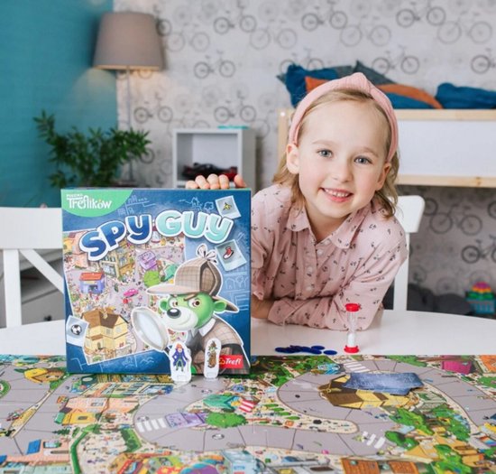 Trefl – Spy Guy France – Coöperatief detectivespel, Familiebordspel, Enorm stadsbord, Franse monumenten en symbolen, voor volwassenen en kinderen vanaf 5 jaar Trefl – Spy Guy France – Coöperatief detectivespel, Familiebordspel, Enorm stadsbord, Franse monumenten en symbolen, voor volwassenen en kinderen vanaf 5 jaar
