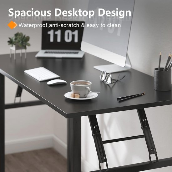 Opklapbare Computer Tafel 80 x 40 cm - Multifunctioneel Bureau voor Thuis en Kantoor — afbeelding 3